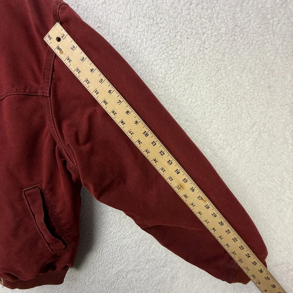 Carhartt Santa Fe Jacket Quilt Lined Mens 2XL J14 BRK Brick Red Clay Red